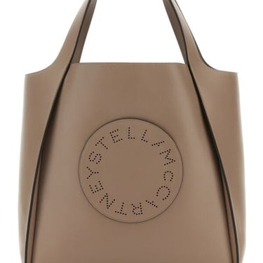 Stella Mccartney Women Dove Grey Alter Mat Stella Logo Shopping Bag