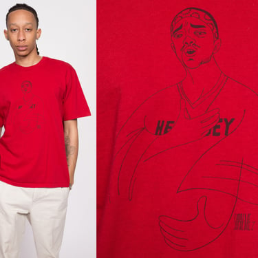 Supreme Prodigy x Hennessy T Shirt - Men's Medium | Authentic Red Rap Graphic Tee 