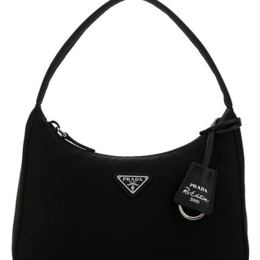 Prada Woman Black Re-Nylon Handbag