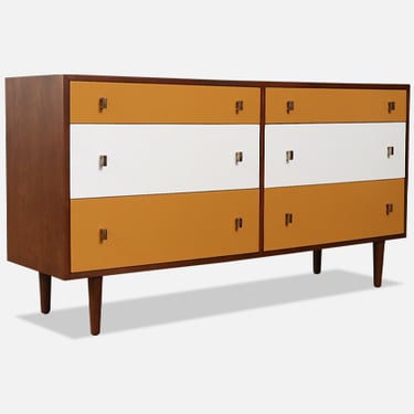 Glenn of California Multi-Color Lacquered & Walnut Dresser