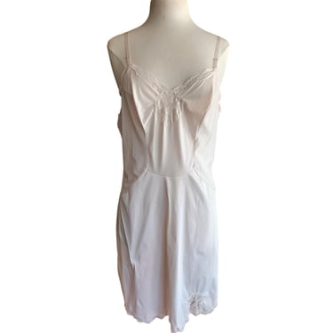 Vintage 60s Slip Dress Van Raalte Nylon & Lace Lingerie / Large 