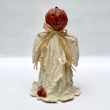 Pumpkin Head Man Figurine