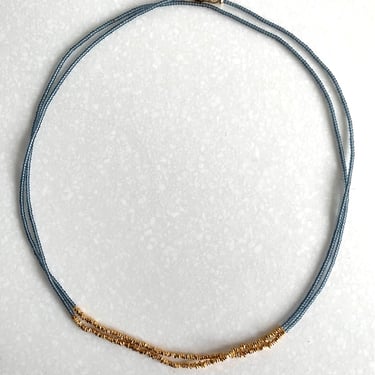 Debbie Fisher | Seed Bead + Gold Vermeil Beaded Necklace