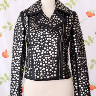 Heavy Duty Studded Moto Jacket XS