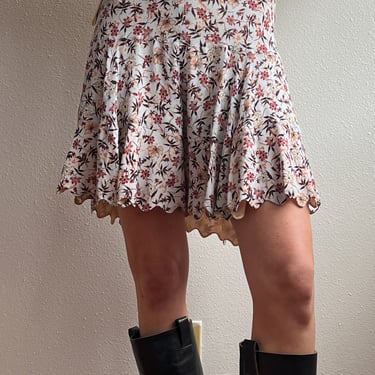 Chloe Floral Miniskirt (L)