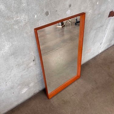 Danish Modern Teak Mirror By Pedersen & Hansen