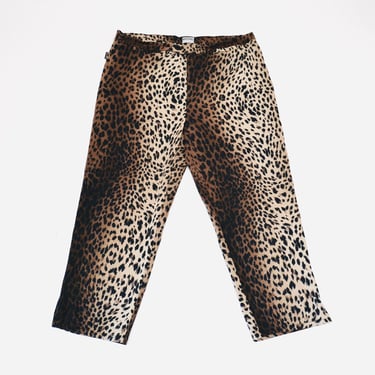 パンツ Moschino Pants With Animal Pattern Moschino Leopard Pants - Etsy
