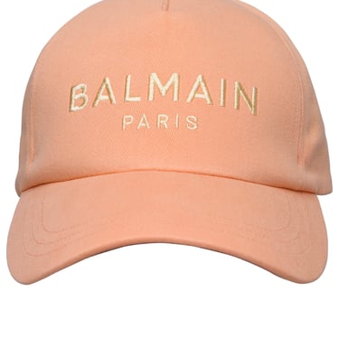 Balmain Woman Balmain Orange Cotton Hat