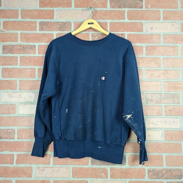 Vintage 90s Distressed Champion ORIGINAL Reverse Weave - Large 