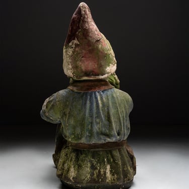 Rare Painted Terracotta Gnome by Johann Maresch