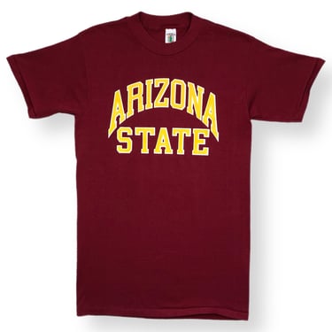 Vintage 80s/90s Desert Sportswear Arizona State University Sun Devils Collegiate Graphic T-Shirt Size Large 