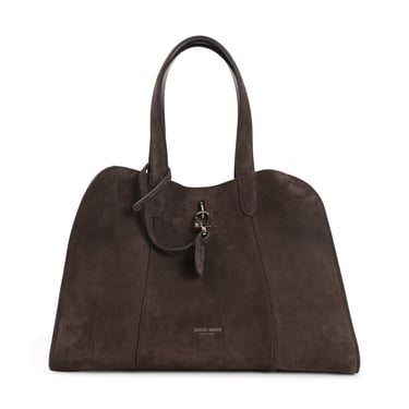 Giorgio Armani Suede Calf Leather Handbag Women
