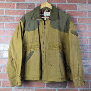Vintage 70s 80s American Field Flannel Lined ORIGINAL Hunting / Shooting Jacket - Large / Extra Large 