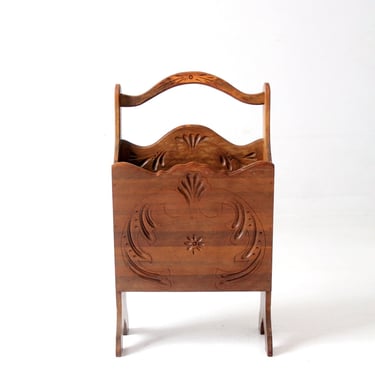 vintage magazine rack stand 