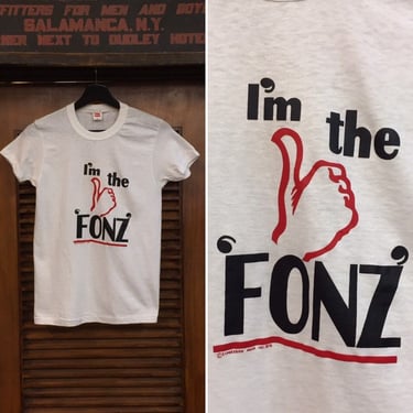 Vintage 1970’s “Happy Day’s” TV Show I’m The Fonz Tee, 70’s Tee, 70’s Tee Shirt, 1976, Classic Television, Vintage Tee Shirt 
