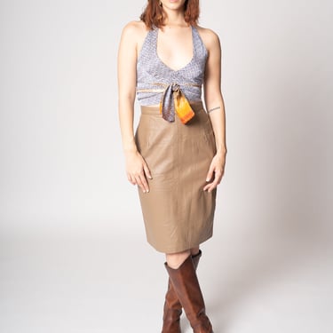 Argentina Leather Skirt