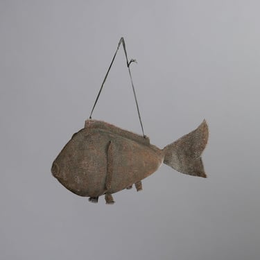 Medium Ceremonial Steel Knit Fish from Sumba