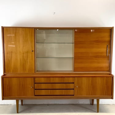 Mid-Century Display Sideboard With Locking Bar by Munker-Modell 