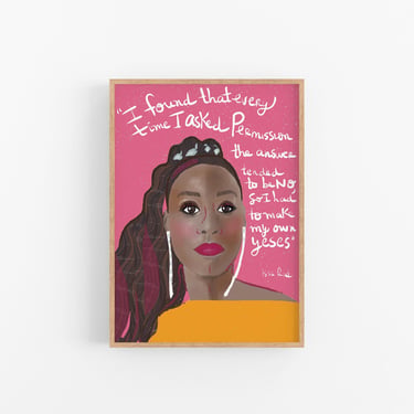 Inspiring Issa Rae Portrait, Cubicle Decor | Violet Red Studio | South ...