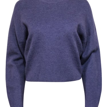 Vince - Purple Crew Neck Wool Blend Sweater Sz S