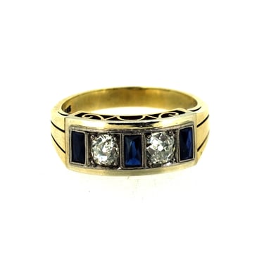 Gents Retro Saddle Ring