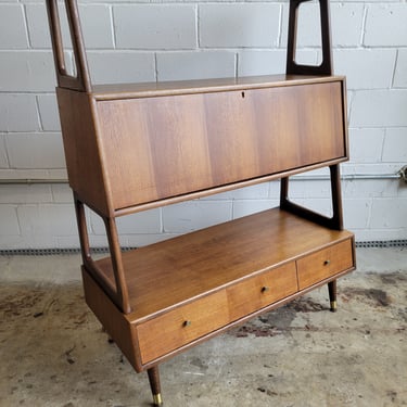 Mid Century Walnut Bookcase