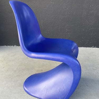 Verner Panton Chair in Blue