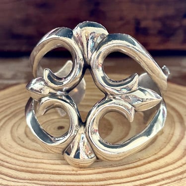 SILVER DREAM Navajo Sand Cast Sterling Silver Cuff 78g | Large Sterling Bracelet | Native American Statement Jewelry, Indigenous, Southwest 