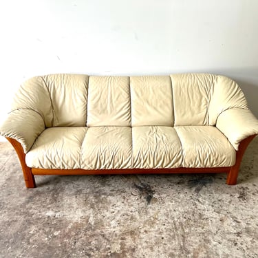 Vintage Mid Century Modern Ekornes ASA Style 4 Seat Sofa 