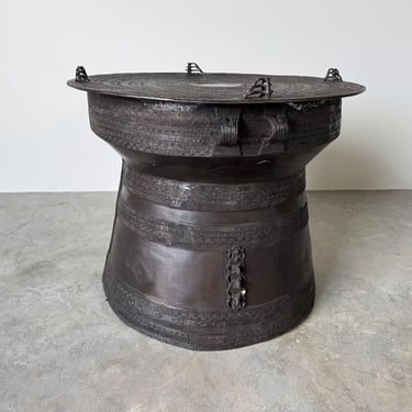 Asian Bronze Rain Drum  Frog Out- Indoor  Drink Table 