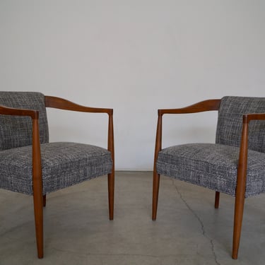 Pair of Mid-century Modern Arm Chairs Professionally Restored! 