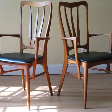 ONE Koefoeds Hornslet Ingrid Danish High-back dining chair with arms (one armchair) 