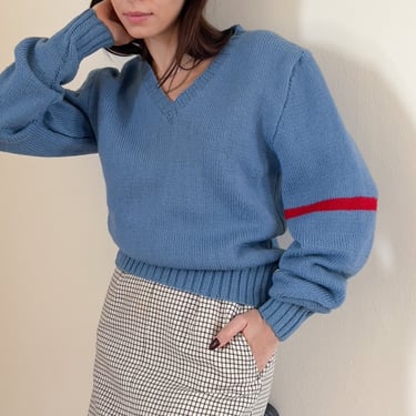 50s Handknit Service Stripe Sweater 
