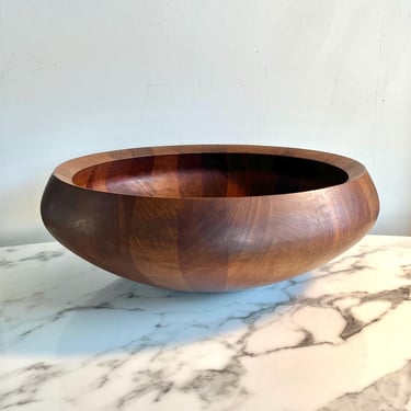 Dansk vintage Jens Quistgaard design staved teak bowl 