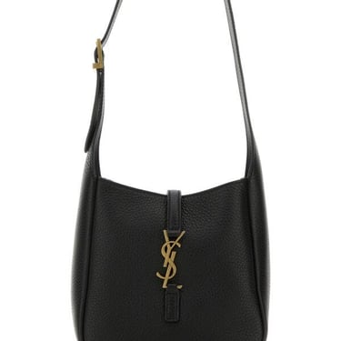 Saint Laurent Women Black Leather Le 5 Ã  7 Supple Shoulder Bag