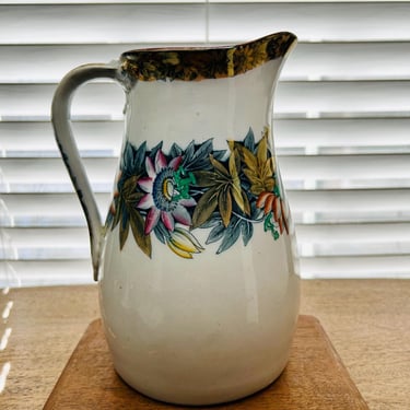 19th C. Beech and Hancock “Kew” Passionflowers Pitcher 