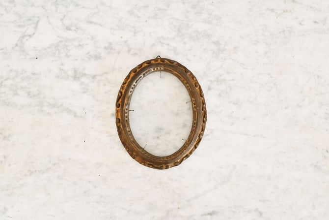 vintage french oval petite frame