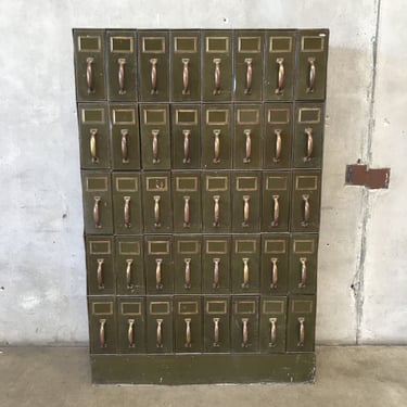 Vintage Metal Vertical Flat File Cabinet