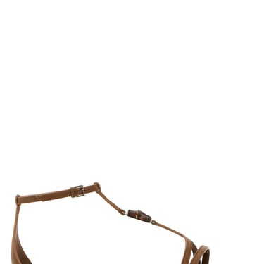 Gucci Women Caramel Leather Sandals