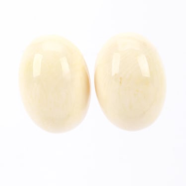 Oval Bone Earrings