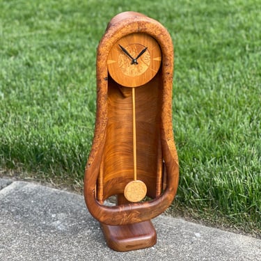 American Studio Craft | Free-Standing Wooden Clock 