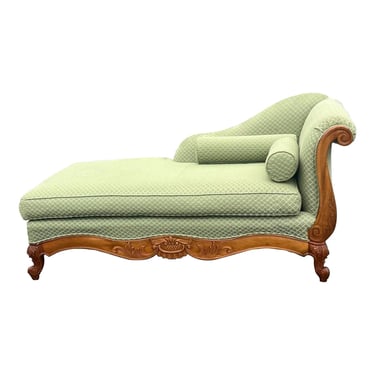 Cox Manufacturing Company Carved French Chaise Lounge 