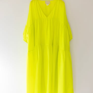Airi Maxi Dress in Fluoro Yellow