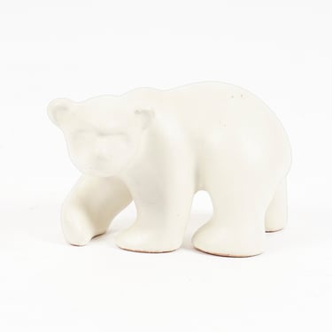Anna-Lisa Thomson Small Ceramic Polar Bear Figurine Upsala Ekeby 
