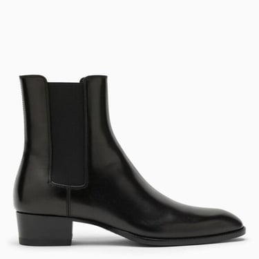 Saint Laurent Men Leather Chelsea Wyatt Boots