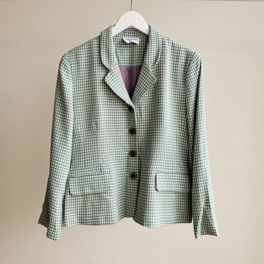 Cerulean Houndstooth Blazer