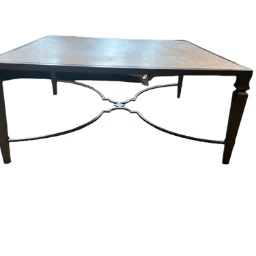 Stone Top Square Coffee Table w Metal Base MHB228-7
