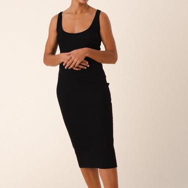 Pedestal Dress in Black