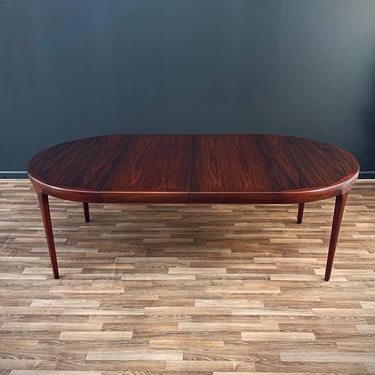 Danish Modern Large Expanding Rosewood Dining Table, c.1960’s 