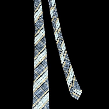 Vintage 1950s ARROW Seersucker Necktie ~ Plaid ~ Textured ~ Preppy ~ Ivy Style ~ Trad ~ Tie 